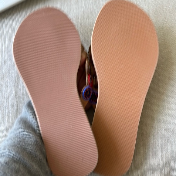 Free People NWT laidback London Fun Tribal Flip Flop hand beaded sandal 🌈 🙏 - Picture 14 of 14